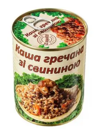 Каша L'APPETIT, гречана крупа, свинина, 340 г